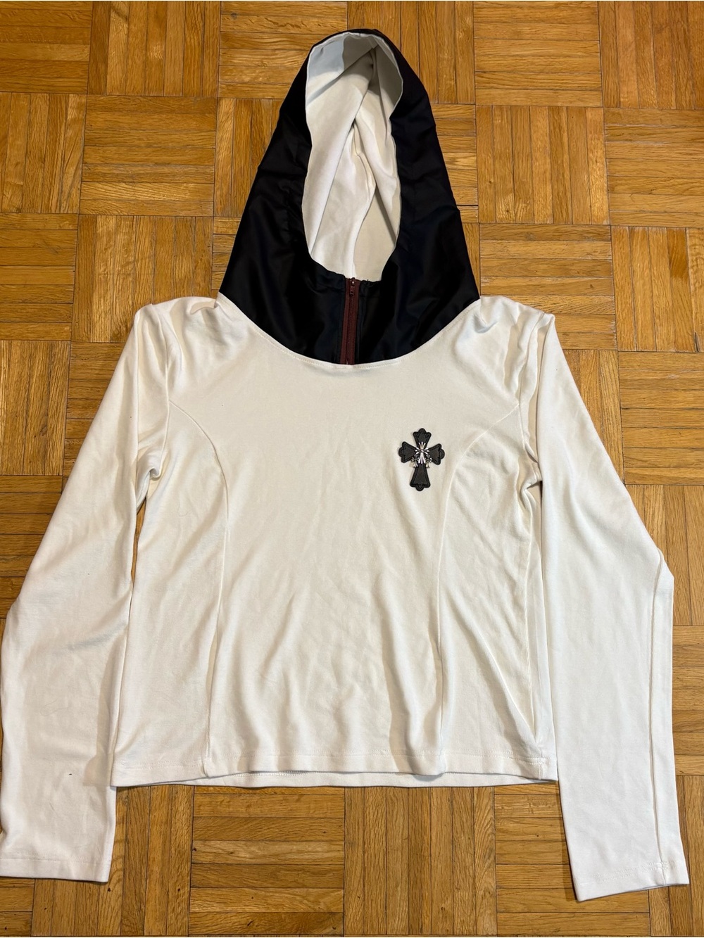 Custom Chrome Hearts Leather Hood Hoodie